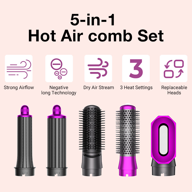 Hair Dryer Brush Wand Set