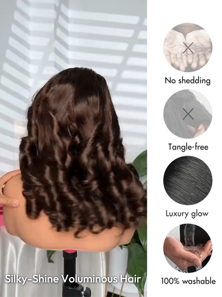 Silky-Shine Brown Human Hair Silky-Shine Brown Human Hair