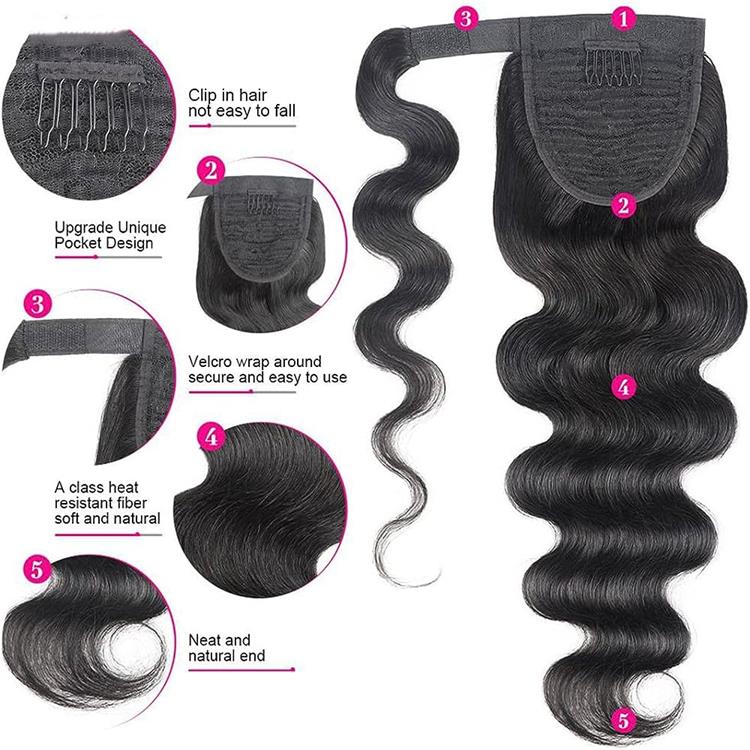 100% Human Hair Ponytail