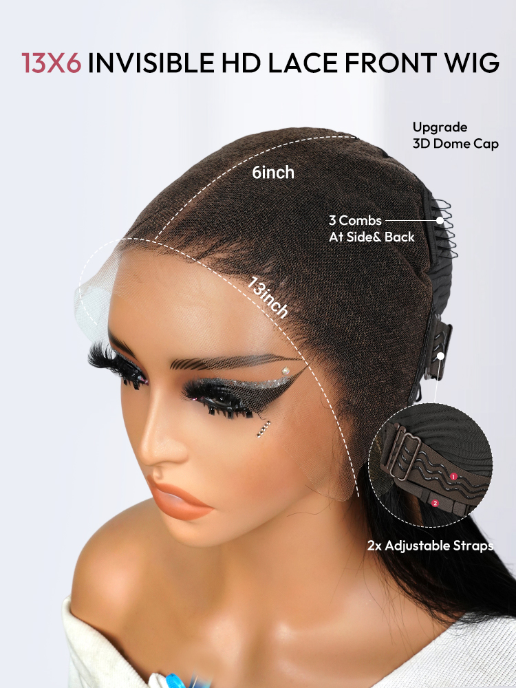 13x6 HD Lace M Hairline Bob Wig