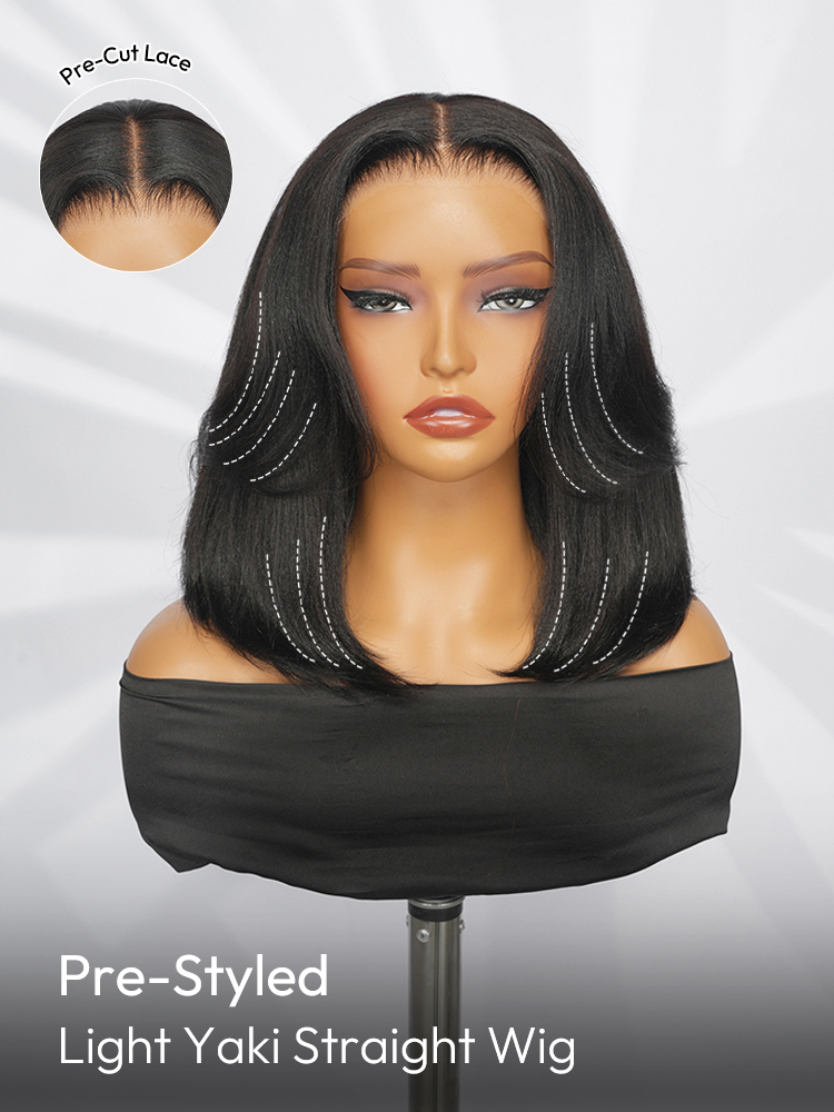 Pre-Layer Light Yaki Straight Wig
