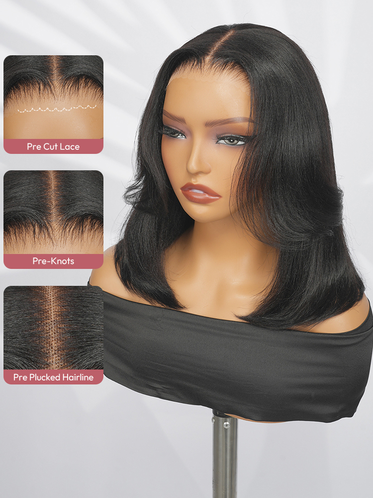 Pre-Style Pre-Layer Light Yaki Straight Wig