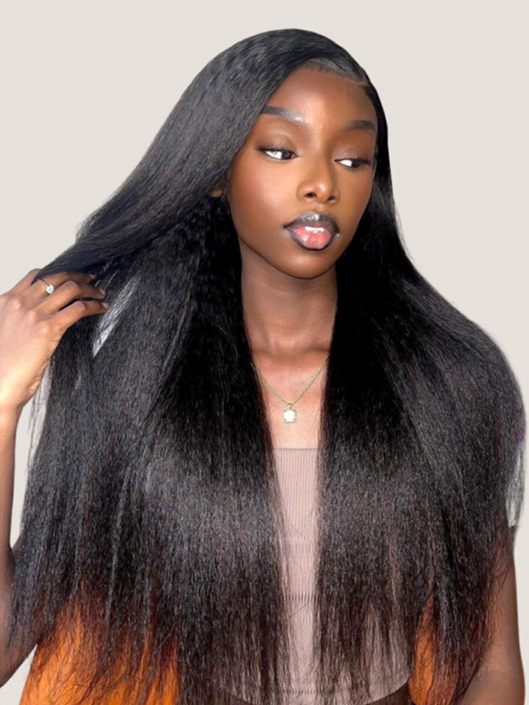 Kinky Straight Lace Front Wigs