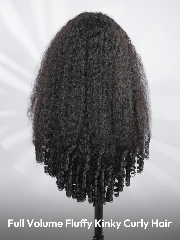 Full Volume Fluffy Kinky Curly Hair