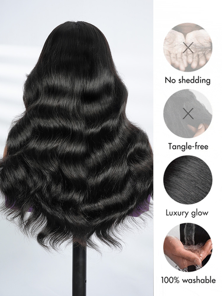 Body Wave Wig With Bangs