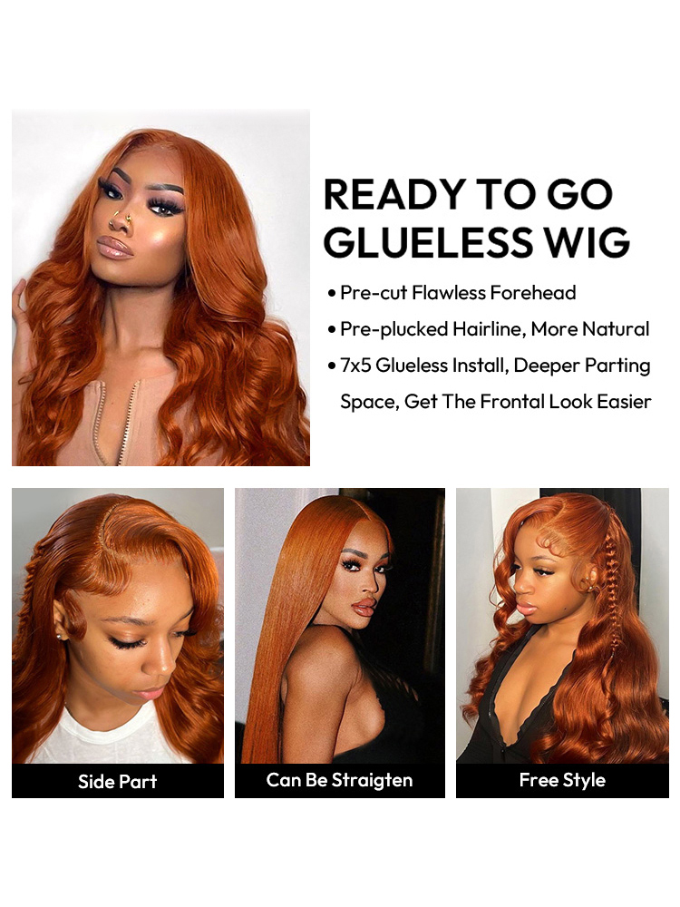 Ginger Copper Color Wig