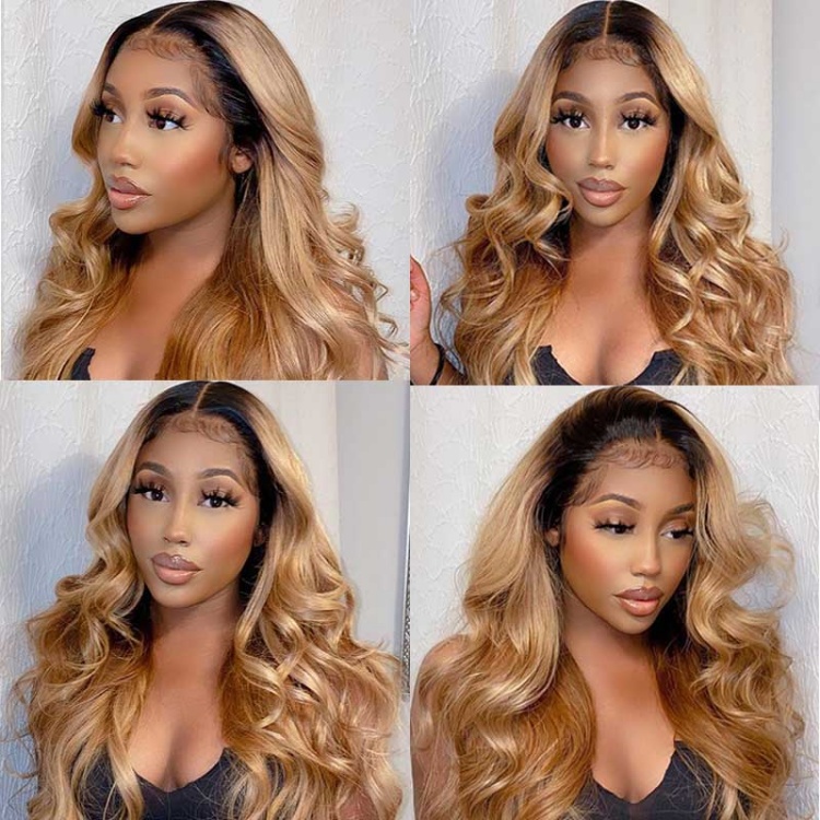 ombre honey blonde wig