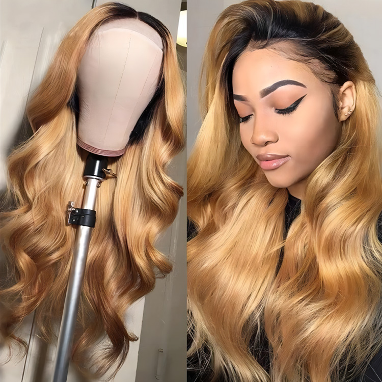 ombre honey blonde wig