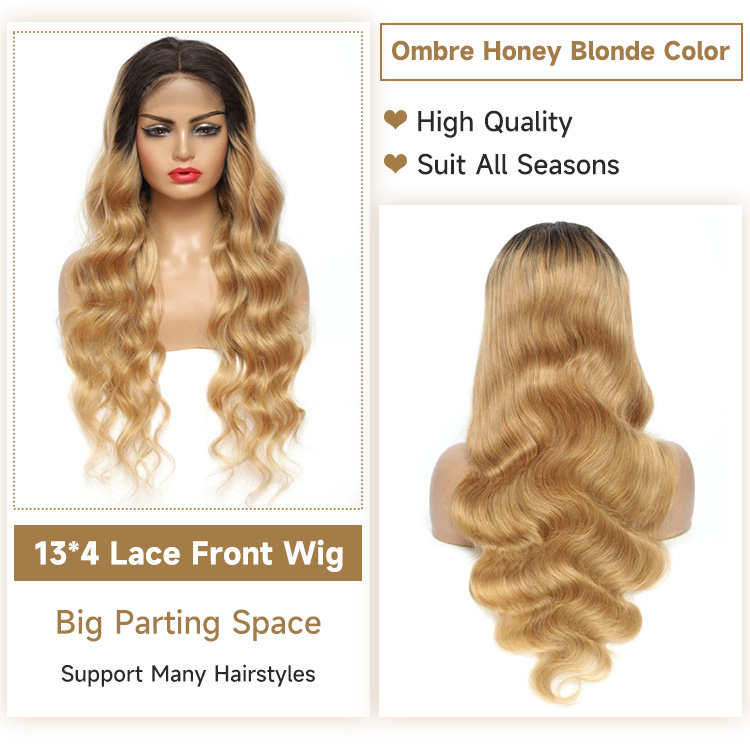 ombre honey blonde wig