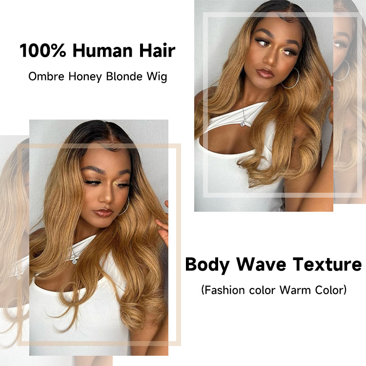 ombre honey blonde wig