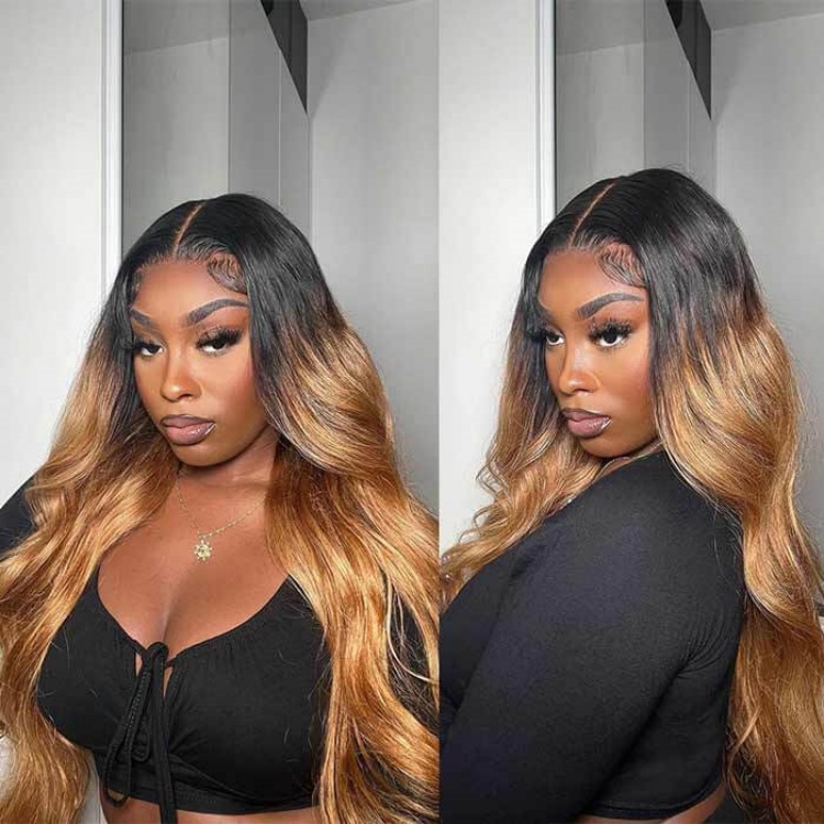 ombre honey blonde wig