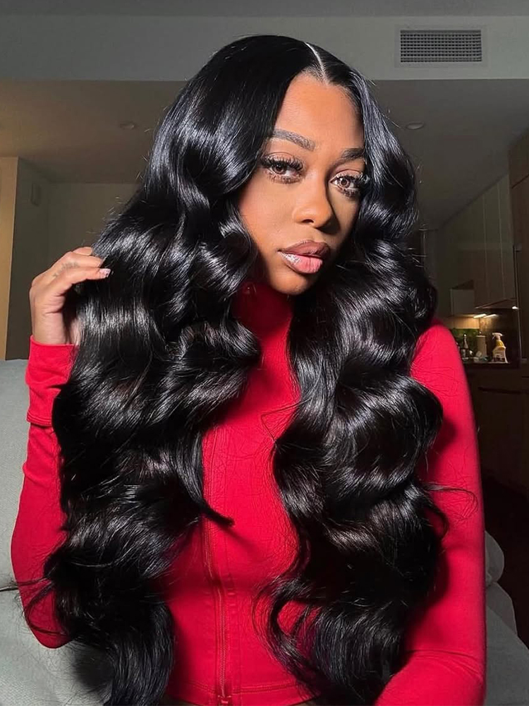 12A Grade Natural Black Body Wave Wig