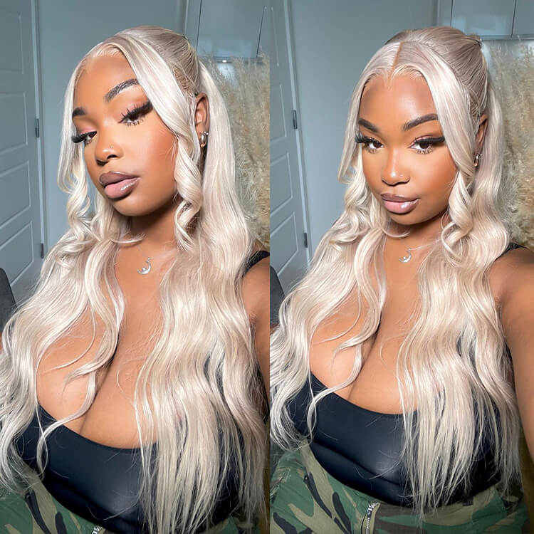 Platinum Blonde Highlight Wig