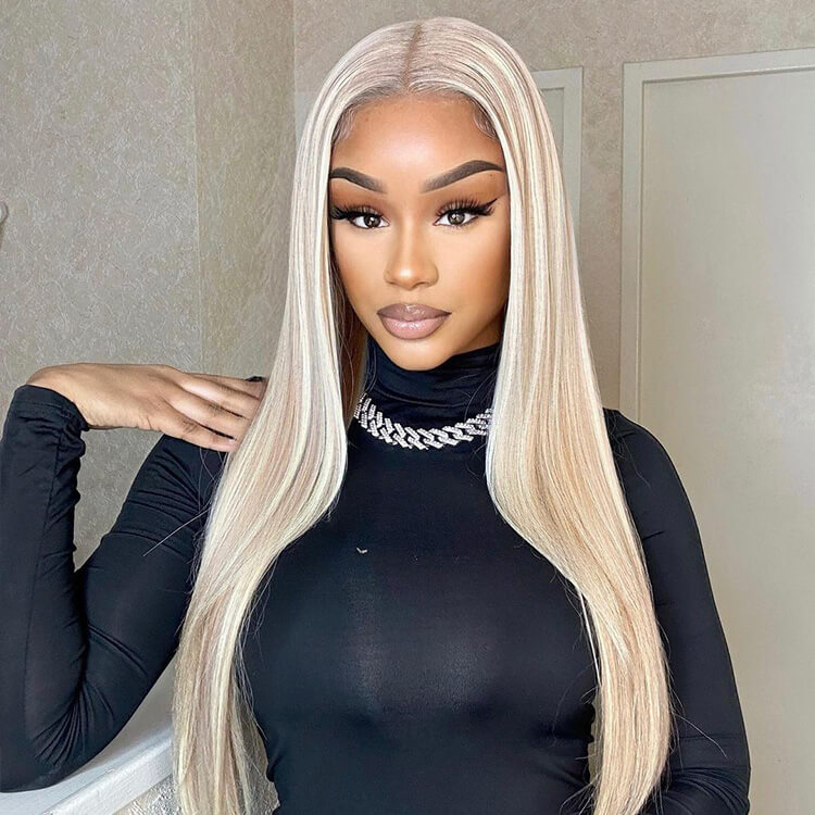 Platinum Blonde Highlight Wig