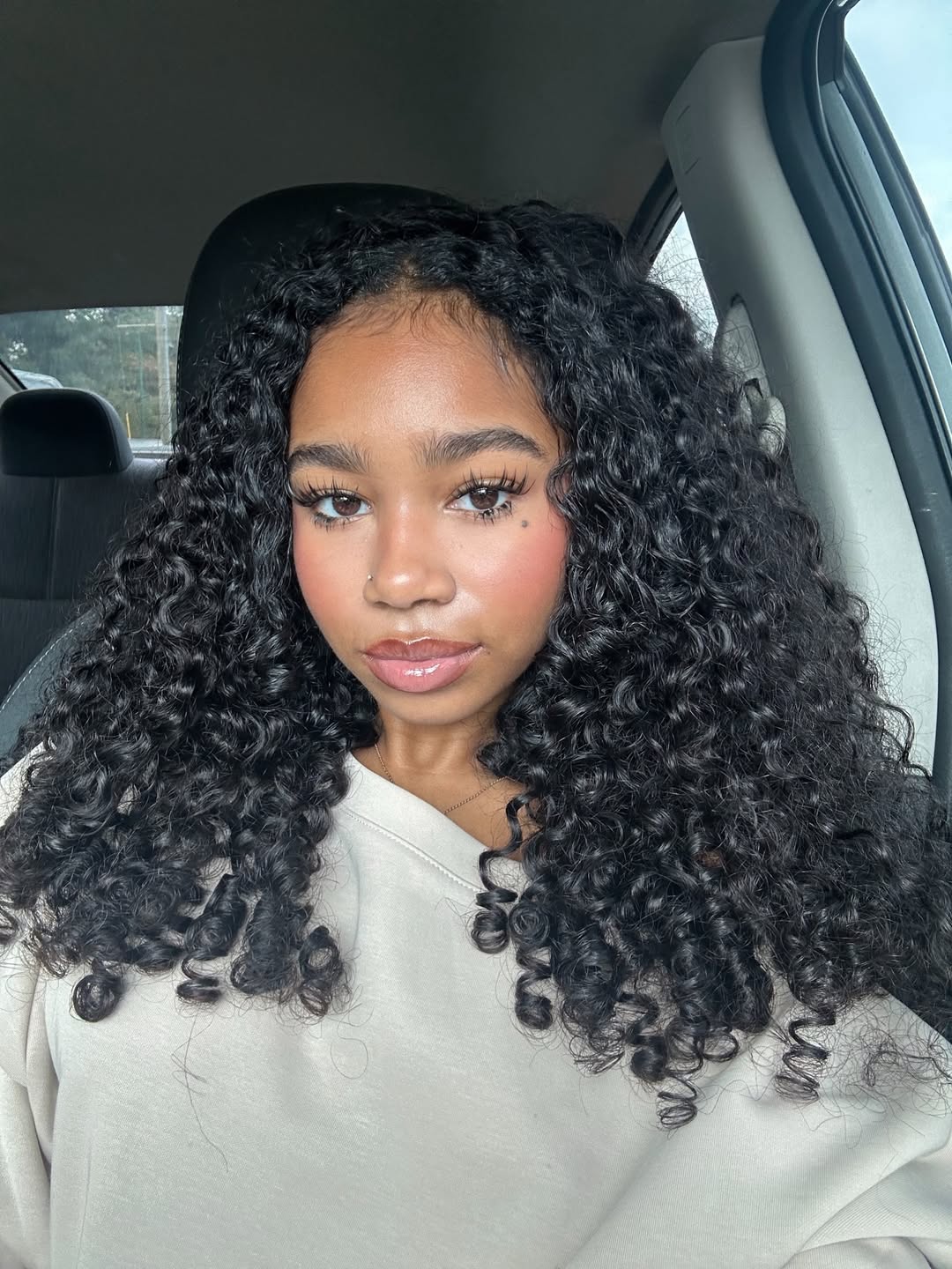 Full Burmese Curly Half Wig