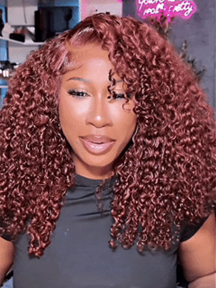 Full Density Colored Burmese Curly Wig