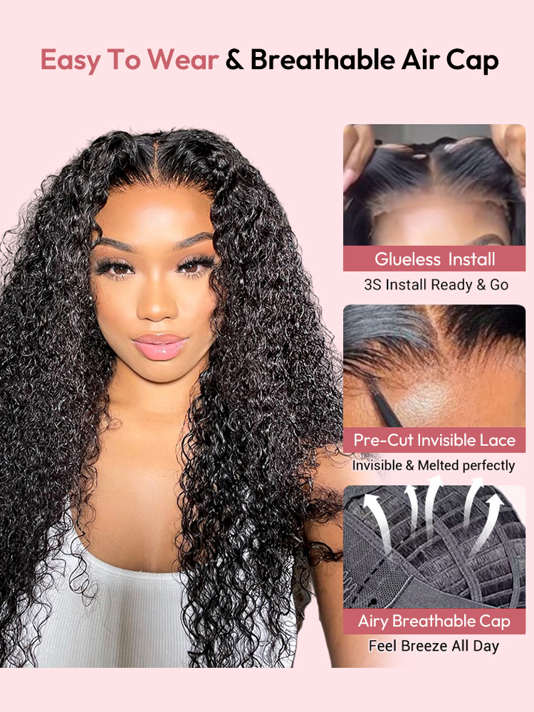 Lace Closure Wig With Breathable Cap