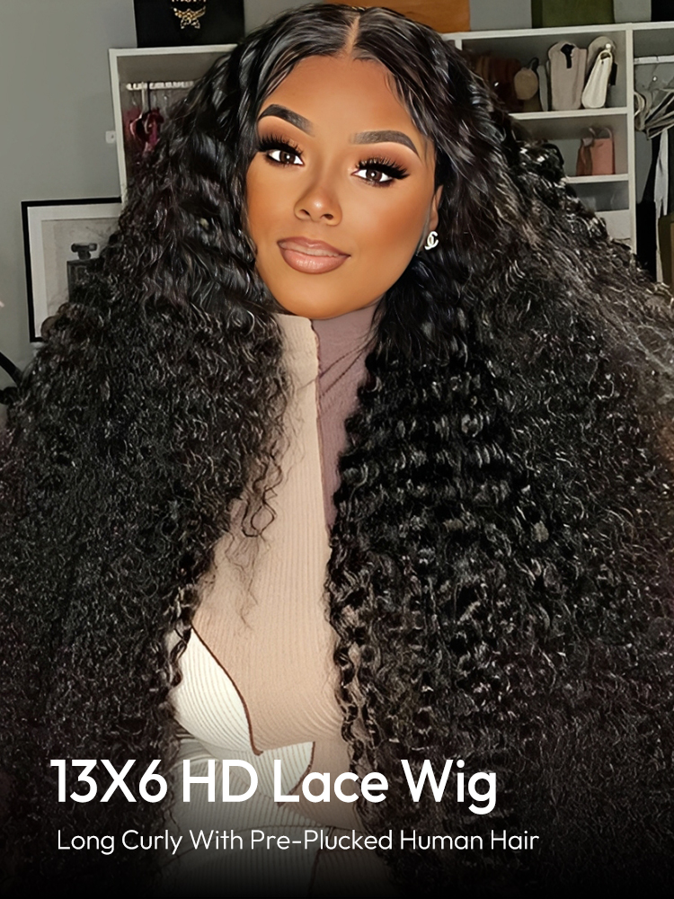 HD Lace Wig With Long Curly