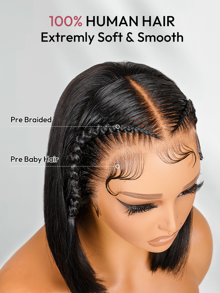 Pre-Braided Bob Wig Pre-Braided Bob Wig
