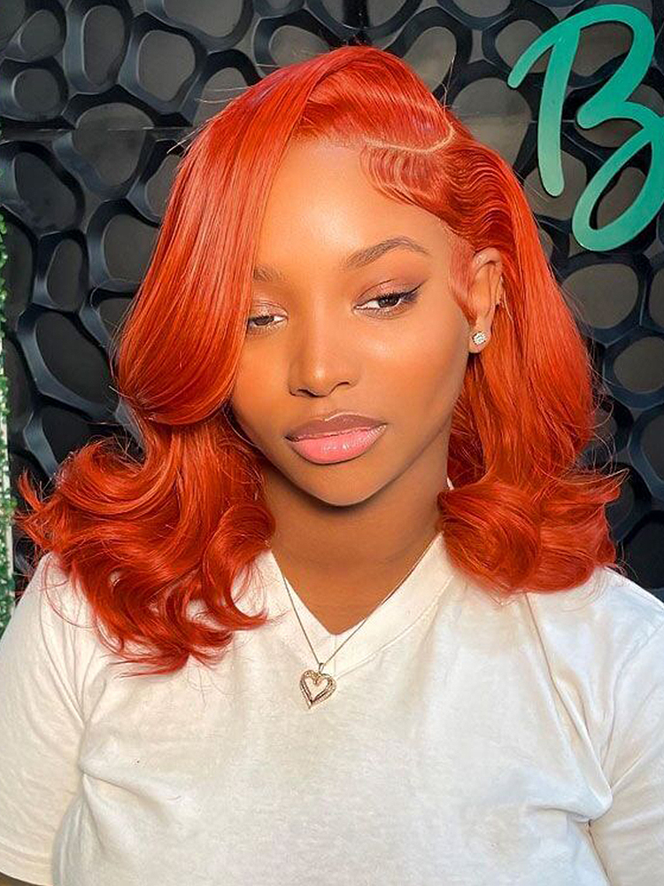 Copper Red Short Bob Wig