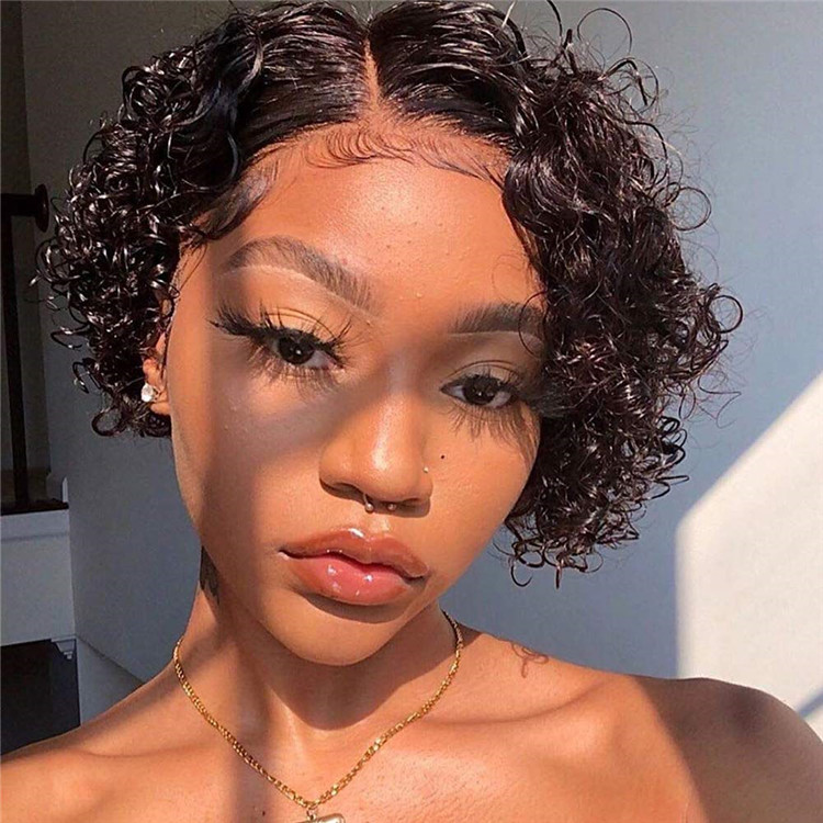 Curly Pixie Cut Wig 