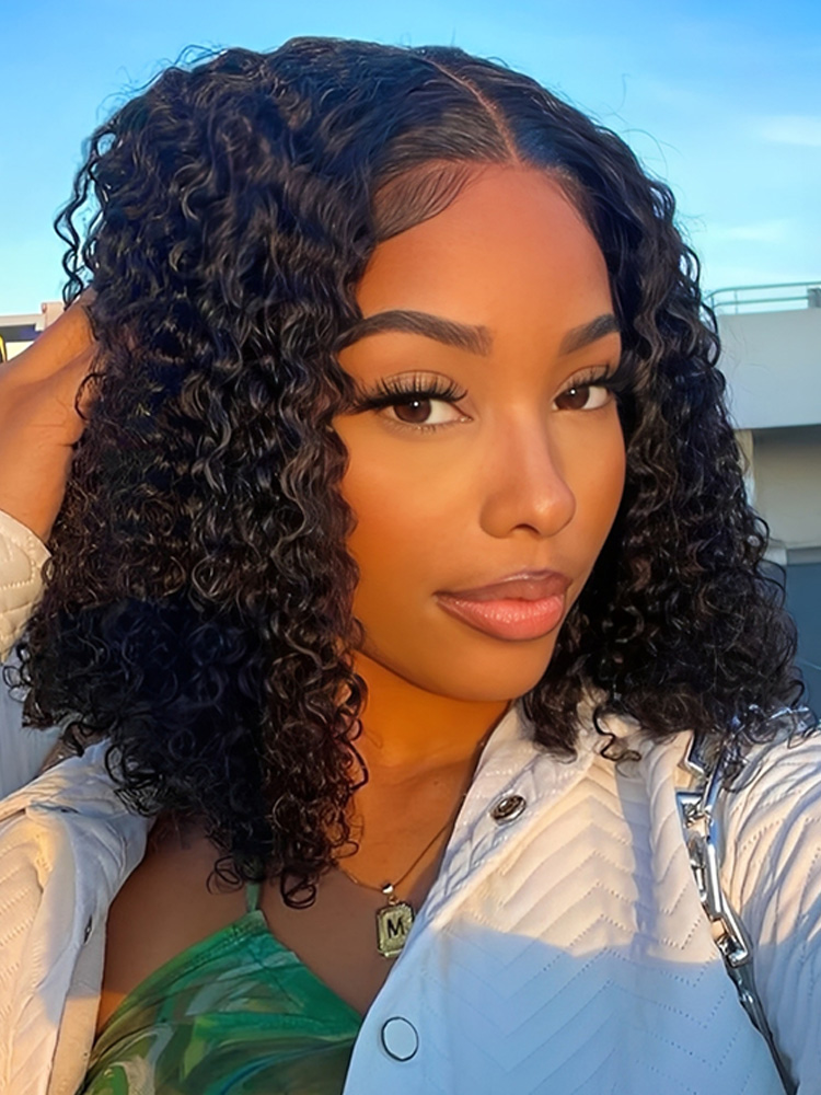 Deep Wave Bob Wig With Baby Hair