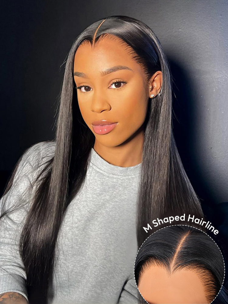 M Shaped Hairline Wig With Drawstring