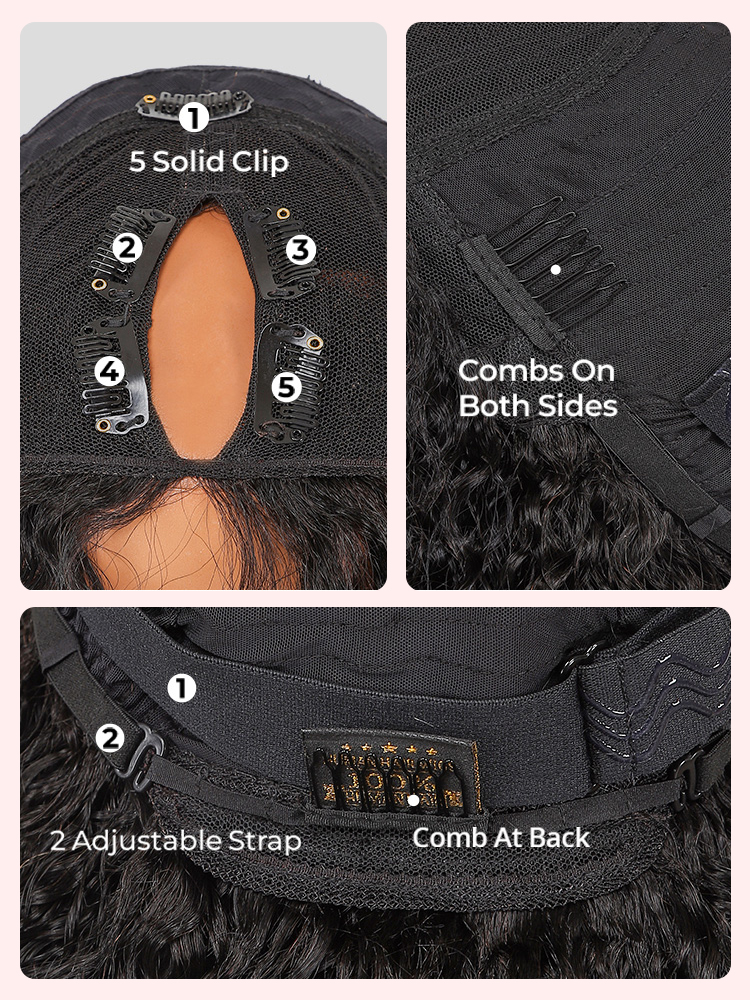 Secure V Part Burmese Curly Wig