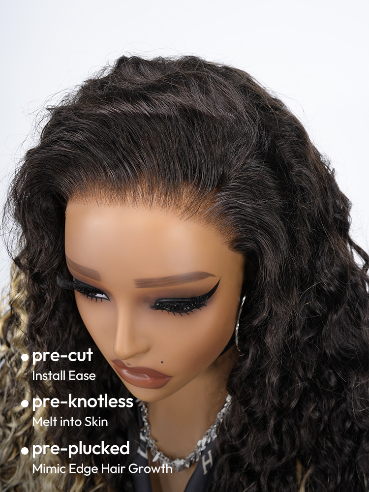 Tiny Knots Ombre Honey Blonde Wig