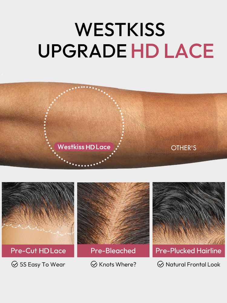 HD Lace Natural Wave Wig With Pre-Braided