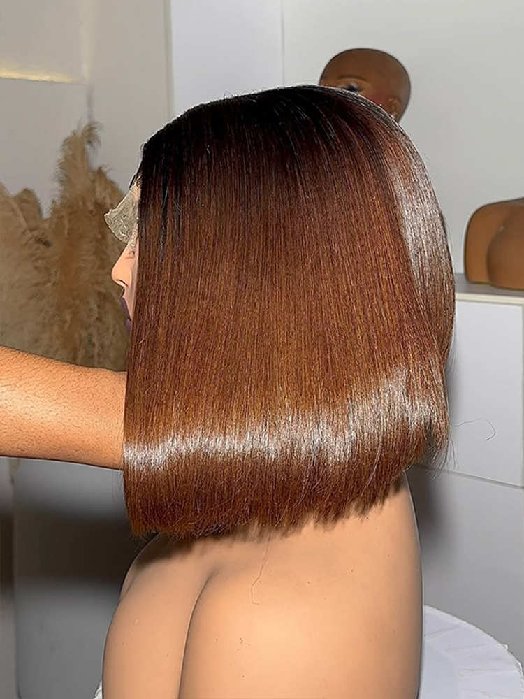 Brown Straight Bob Wig
