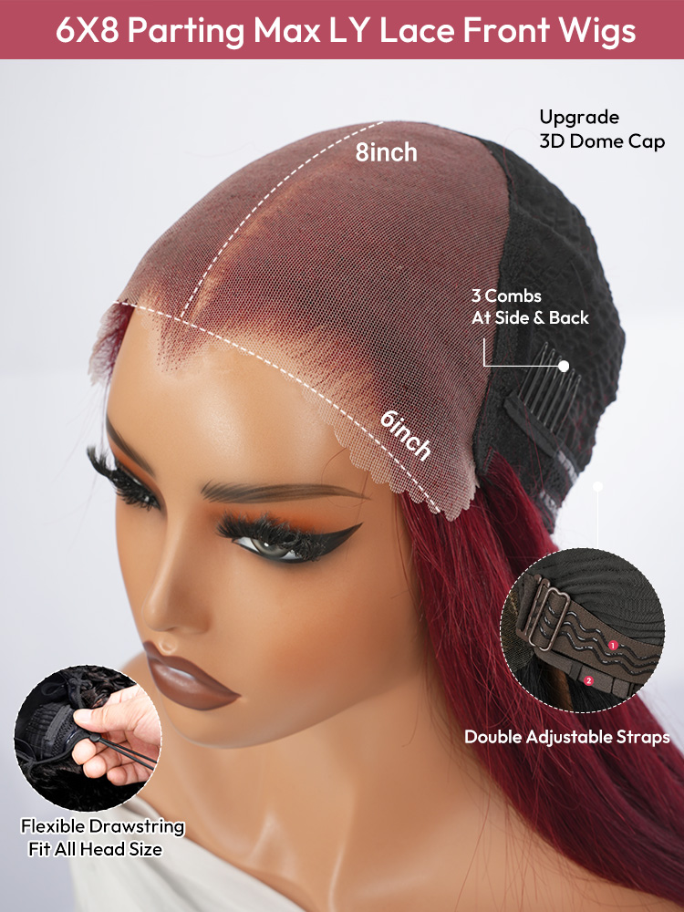 6x8 LY Lace Wig With Upgraded M Hairline