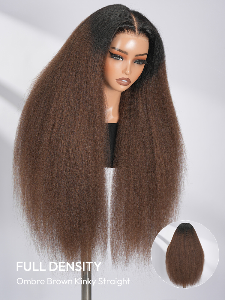 Brown Ombre Yaki Wig