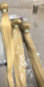 The lovely honey blonde color, does g...