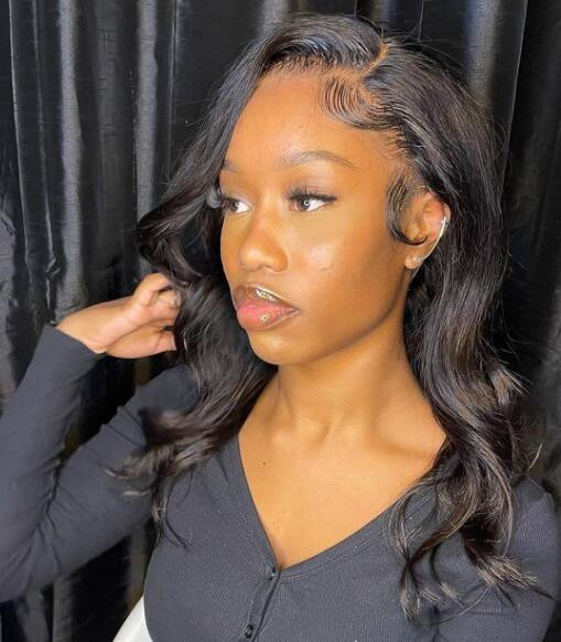 16 inch Short Body Wave Lace Wig Human Hair -West Kiss Hair