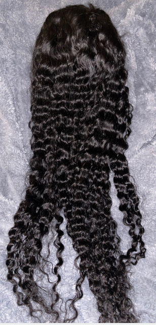 Crimped Deep Wave Lace Front Wig 14 16 28 inch Human Hair -West Kiss Hair
