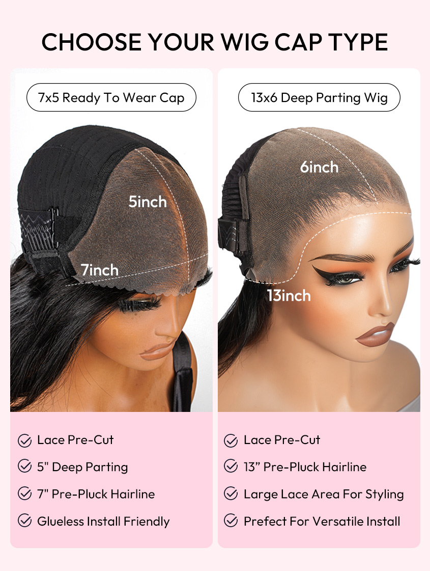 CHOOSE YOUR WIG CAP TYPE