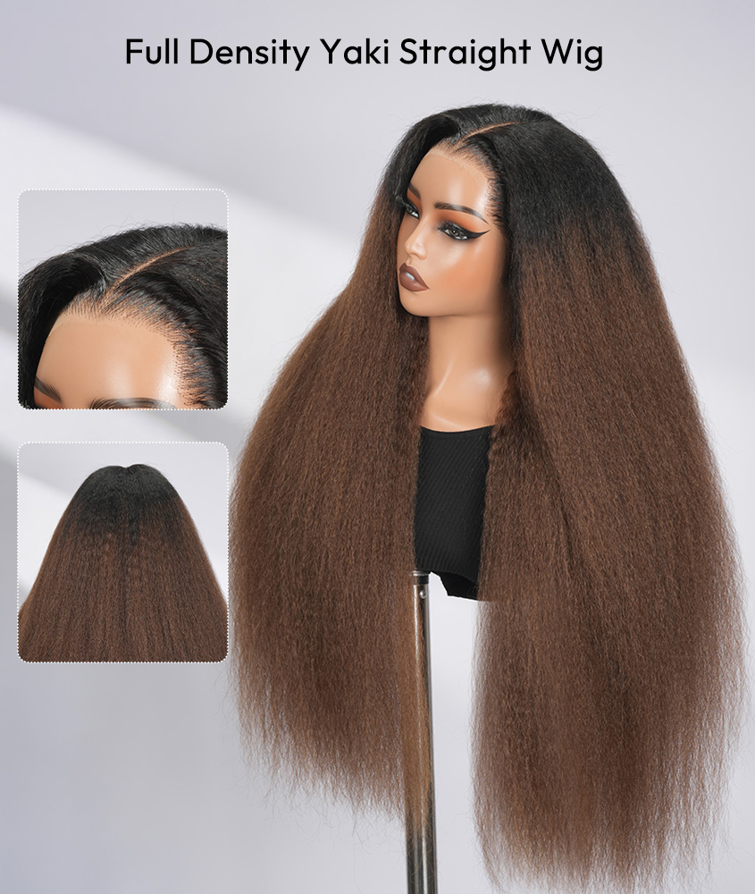 Full Density Yaki Straight Wig