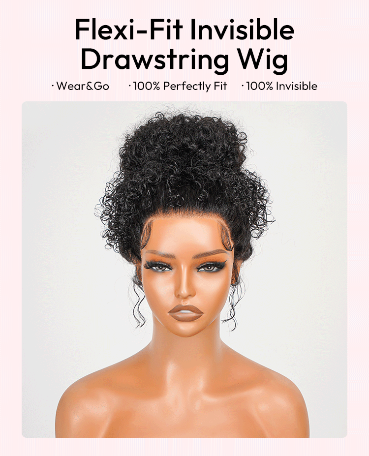 Flexi-Fit Invisible Drawstring Wig