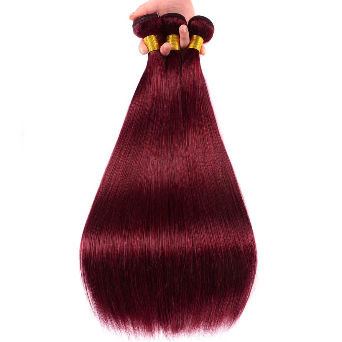 Straight Hair Burgundy Color 3PCS