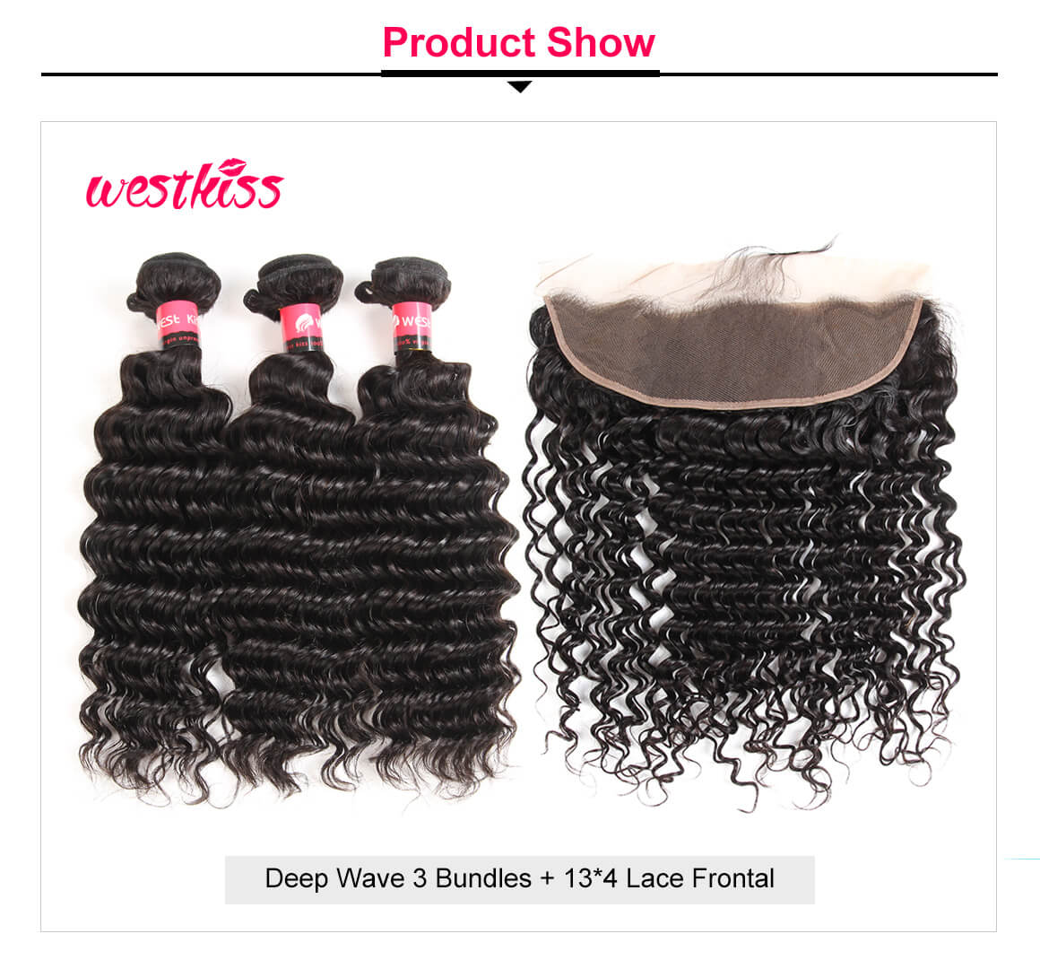 Peruvian Deep Wave Hair Bundles 3 Pcs