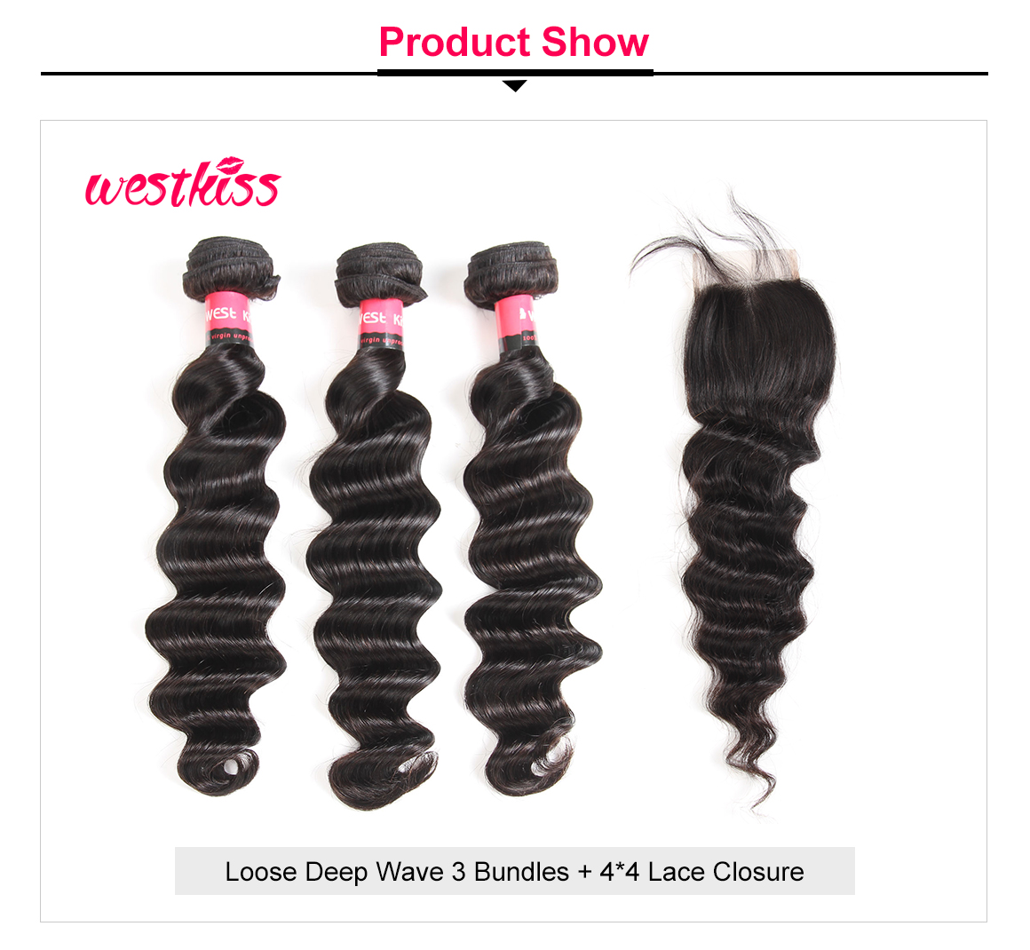 Loose Deep 3pc Weaves With Closures