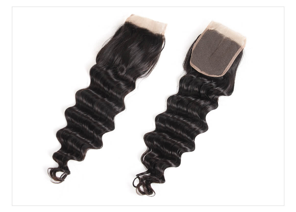 deep wave hair and 4*4  Lace Closure
