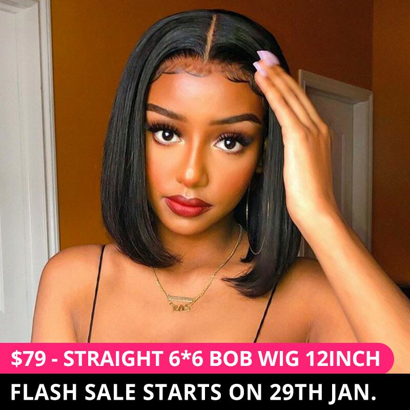 Only $59 - Straight Bob Wig Flash Sale