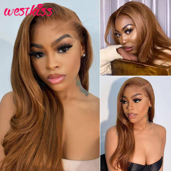 #6 Brown Body Wave Colored Wigs