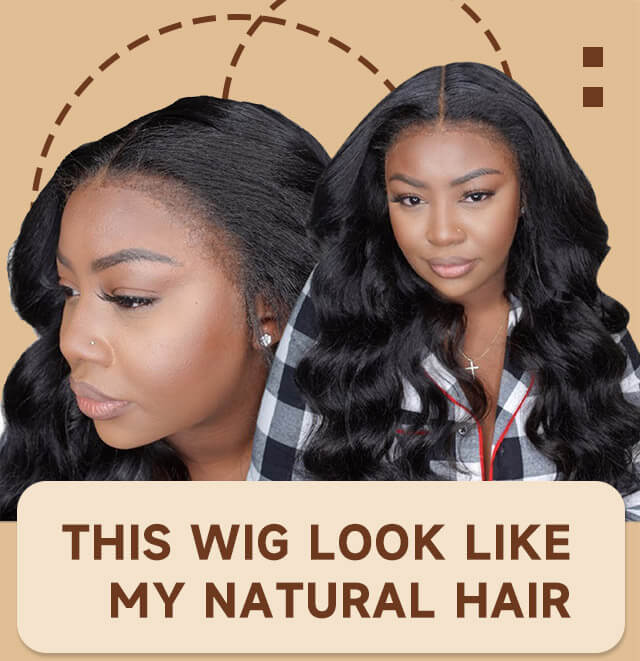 4C Edges Undetectable Hd Lace Front Wig Kinky Edges -West Kiss Hair